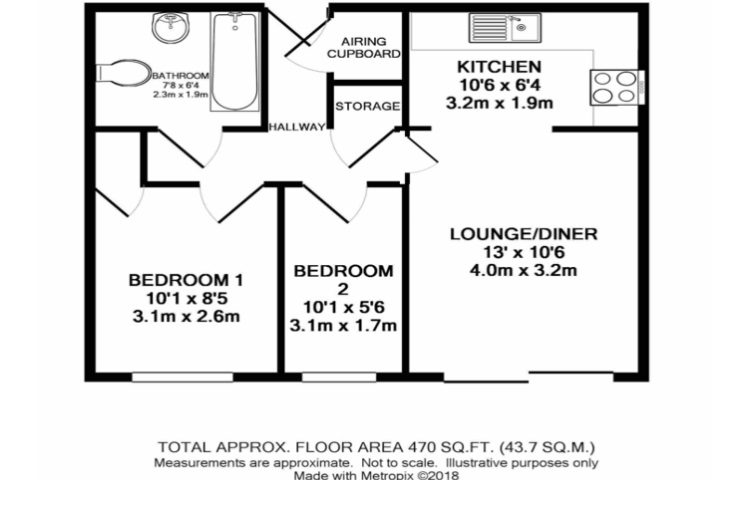 2, Cypress Court, Gillingham floorplan