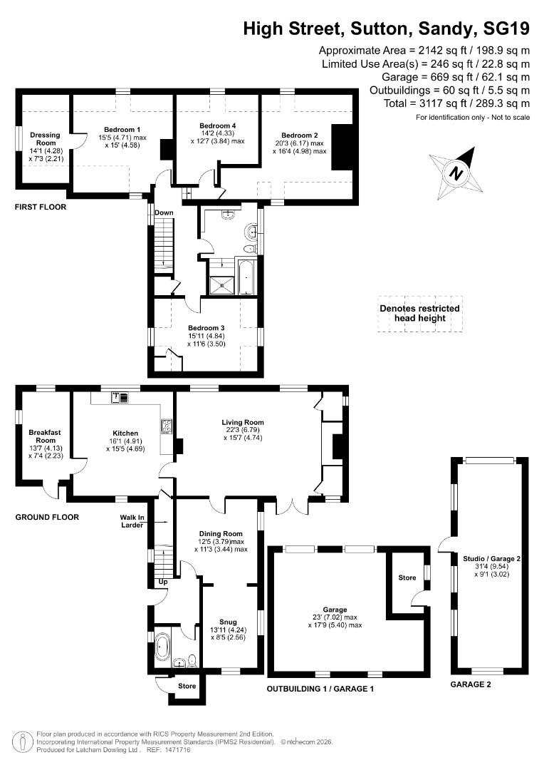 The Old School House, 9, High Street, Sutton floorplan