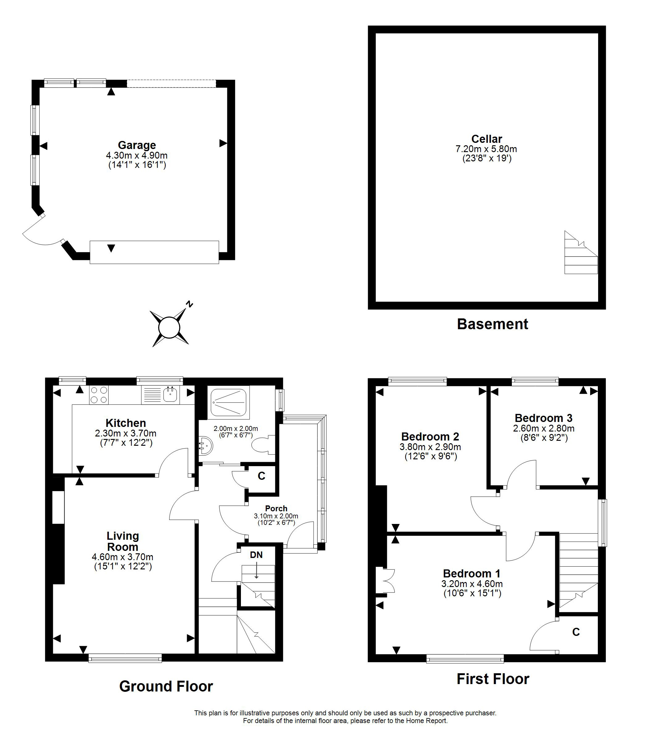 40, Clermiston Road North, Edinburgh floorplan