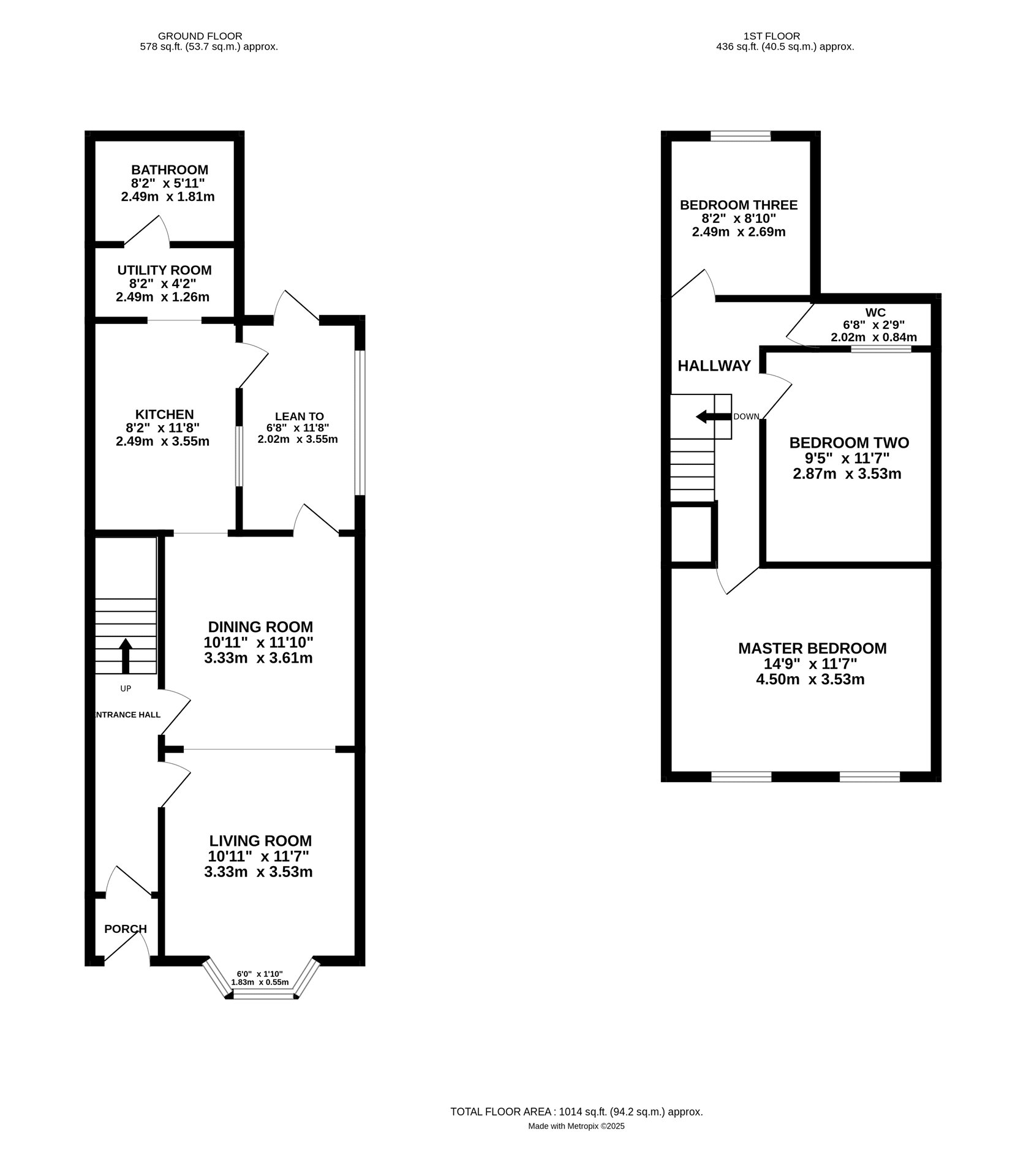 Prince of Wales Avenue, Reading floorplan