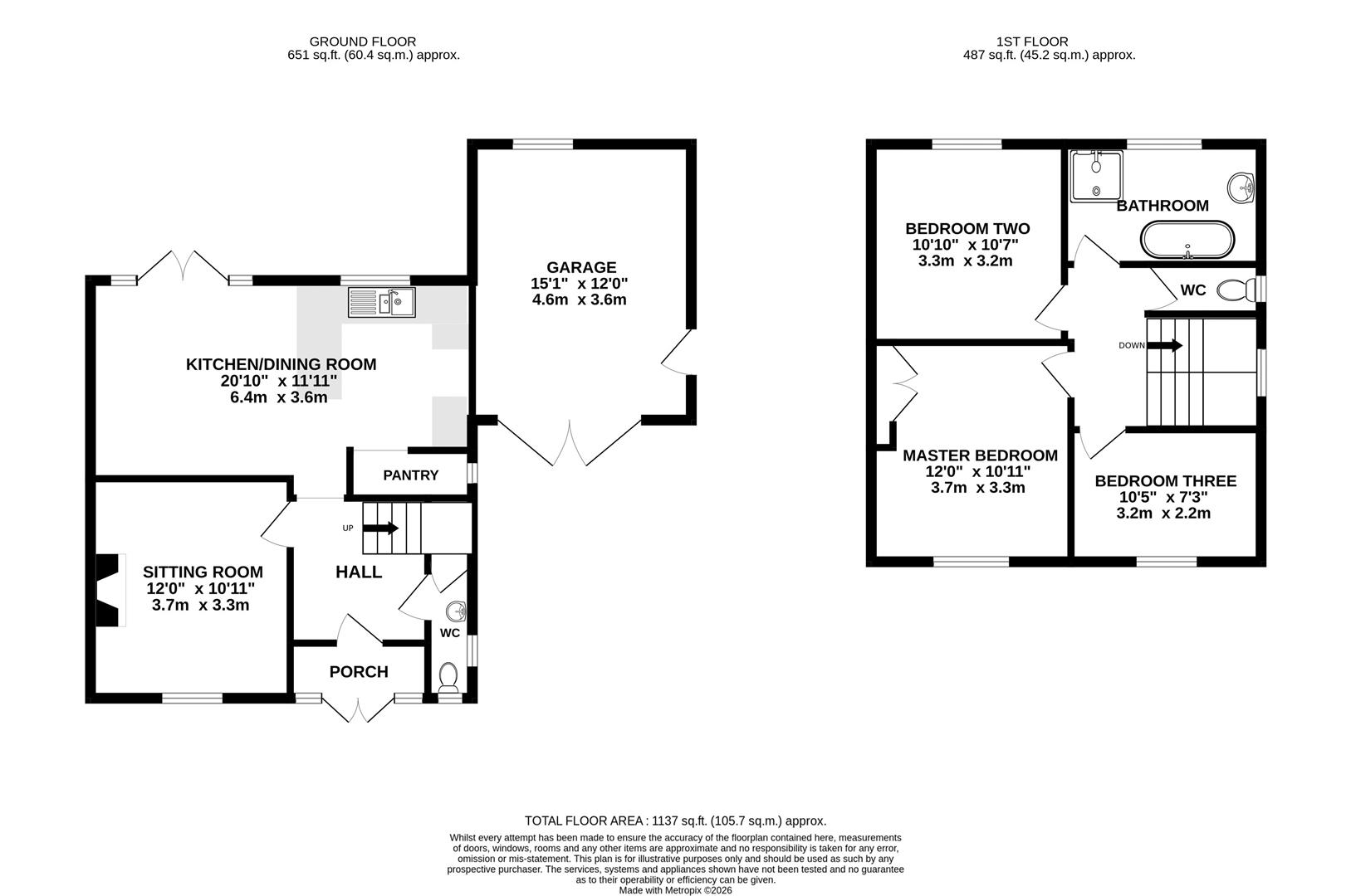 18, Chalbury Close, Weymouth floorplan