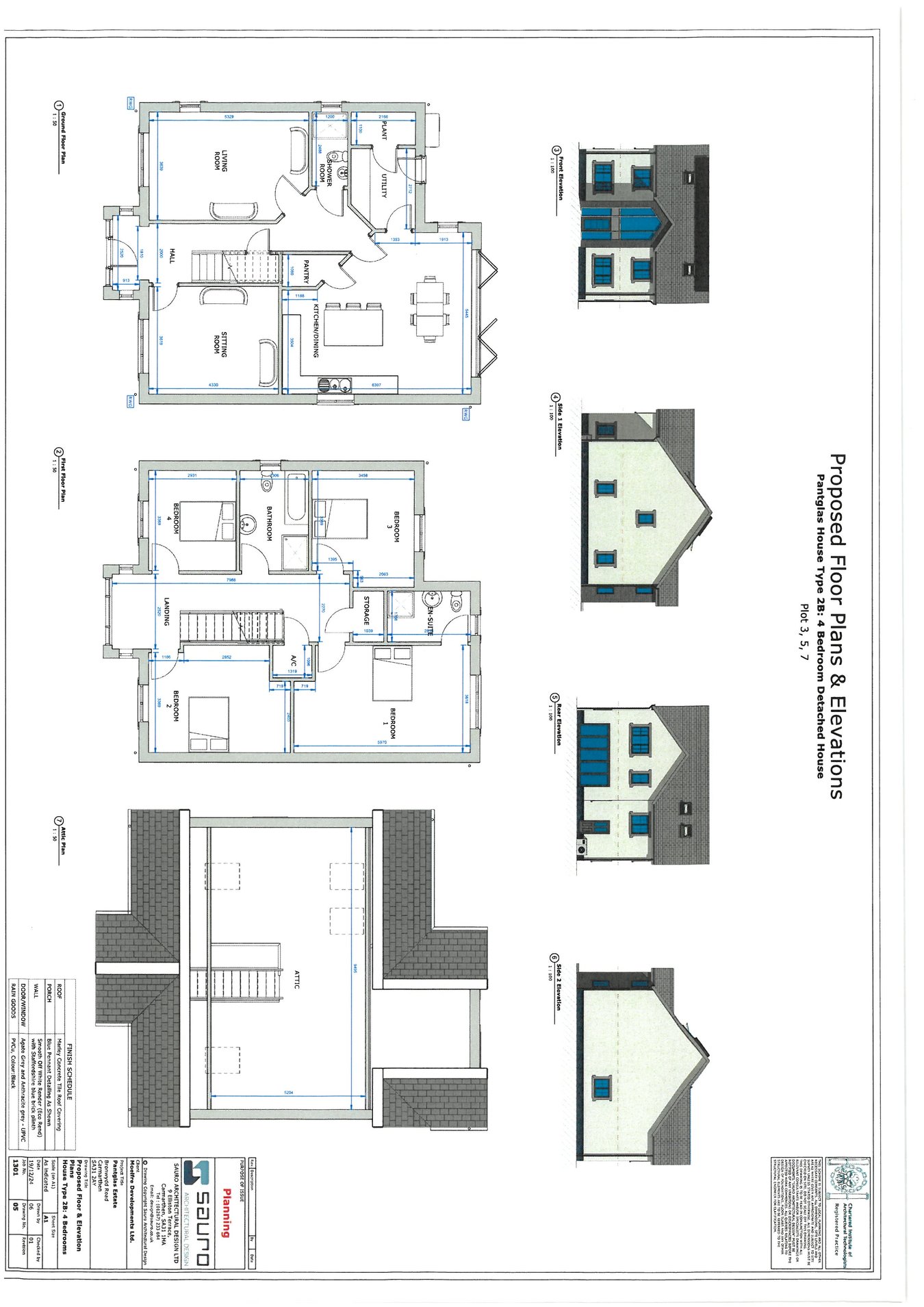 Plot 5 at Pantglas, Bronwydd Road, Carmarthen floorplan