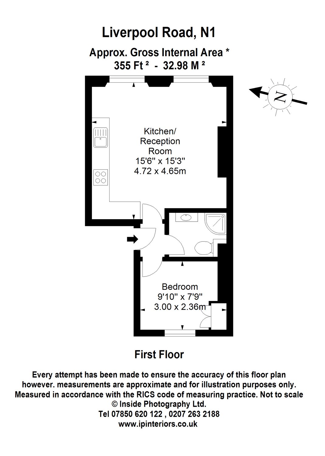 1 Bedrooms Flat to rent in Liverpool Road, Barnsbury N1