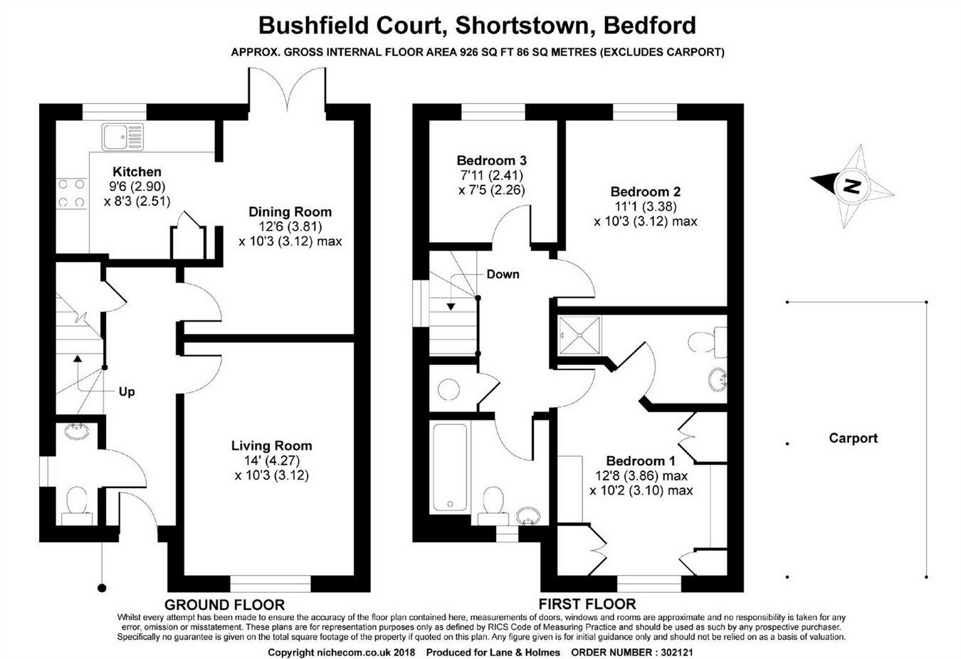 3 Bedrooms Semi-detached house for sale in Bushfield Court, New Cardington, Bedford MK42