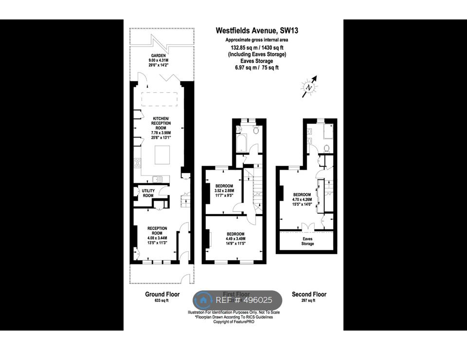 3 Bedrooms Terraced house to rent in Westfields Avenue, London SW13