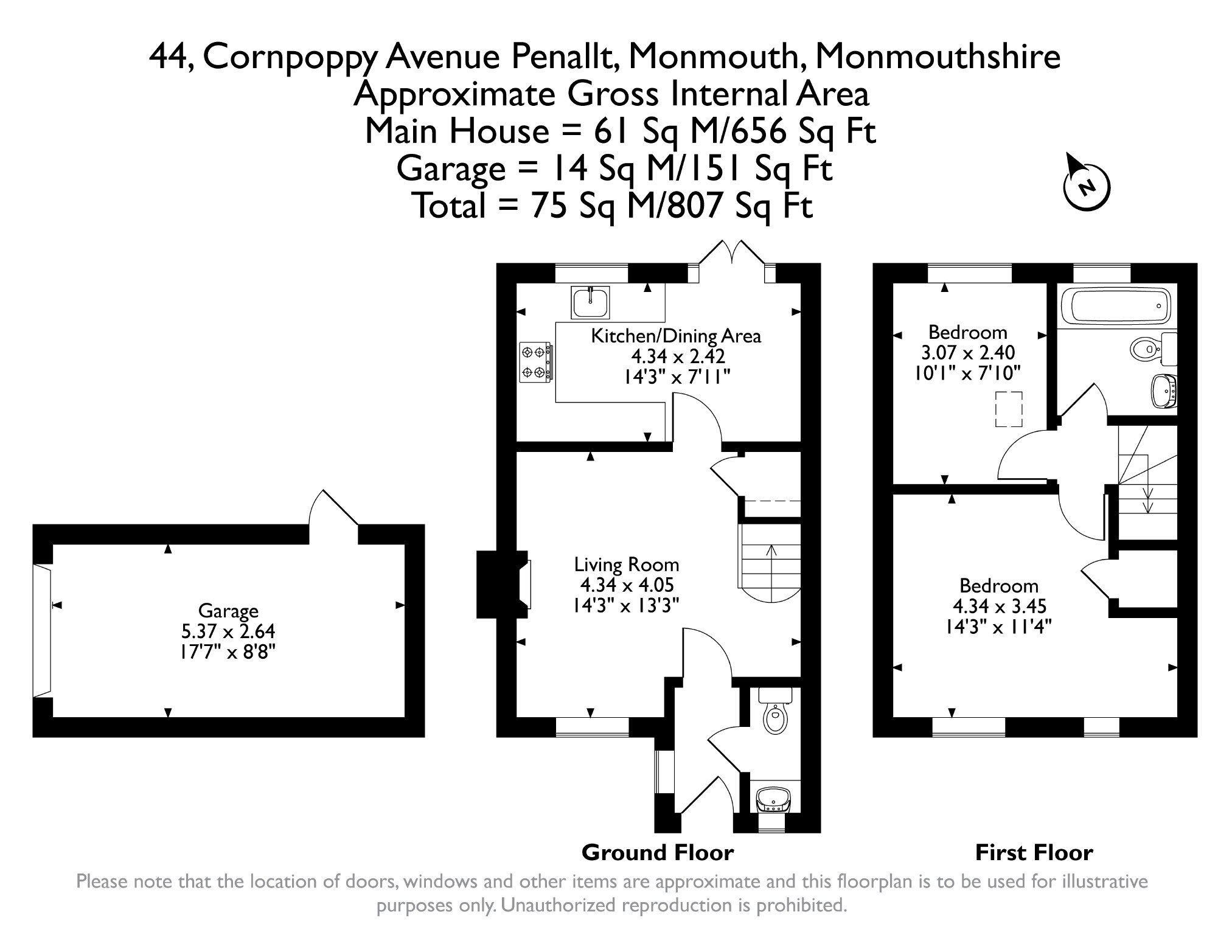 44, Cornpoppy Avenue, Monmouth floorplan