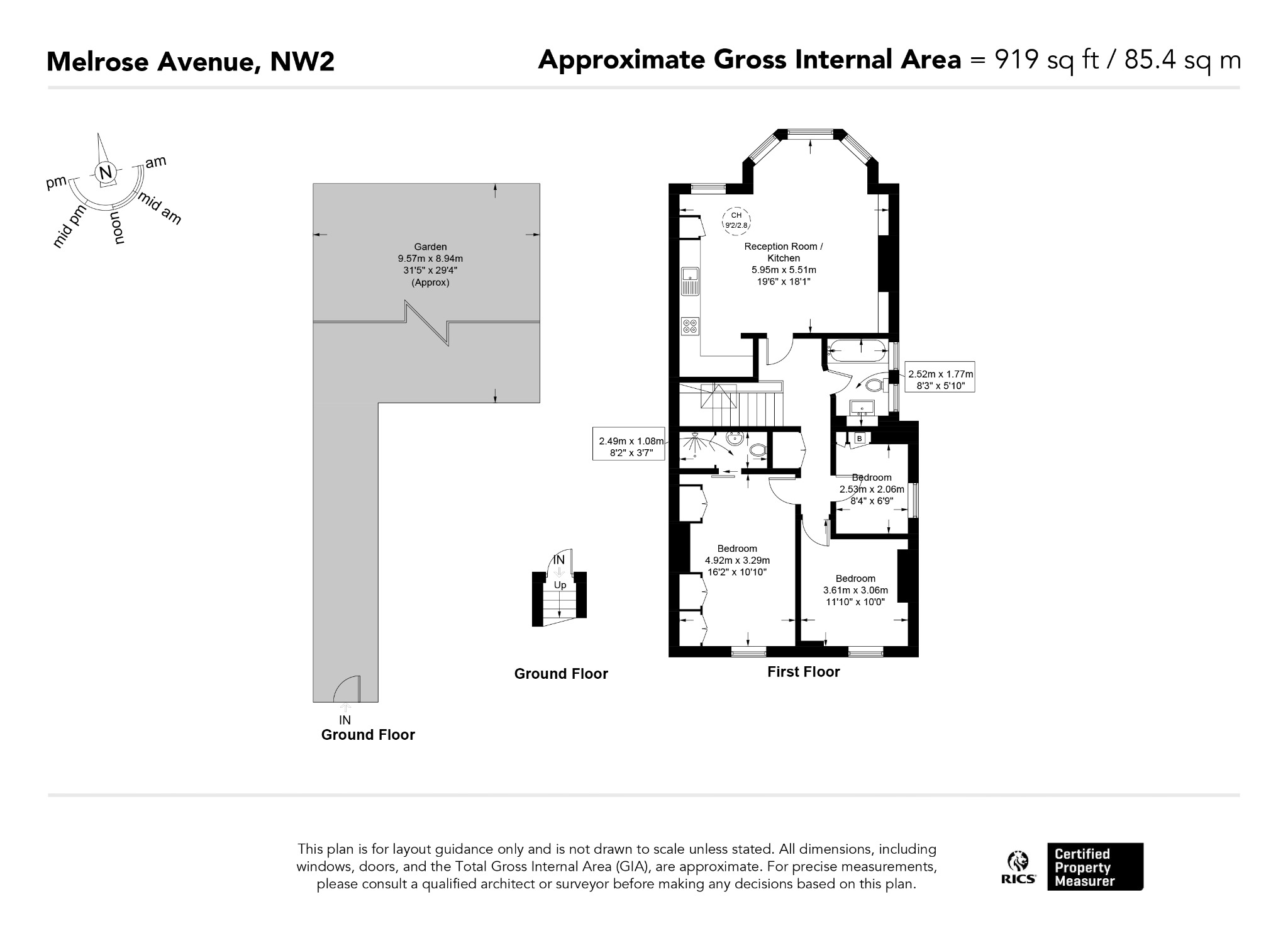 151B Melrose Avenue, Willesden Green, London floorplan