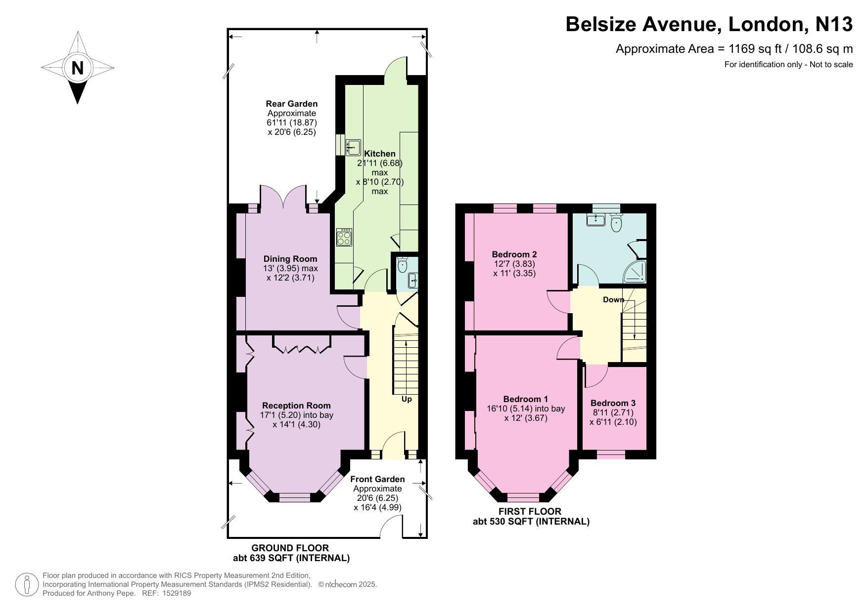 19, Belsize Avenue, London floorplan