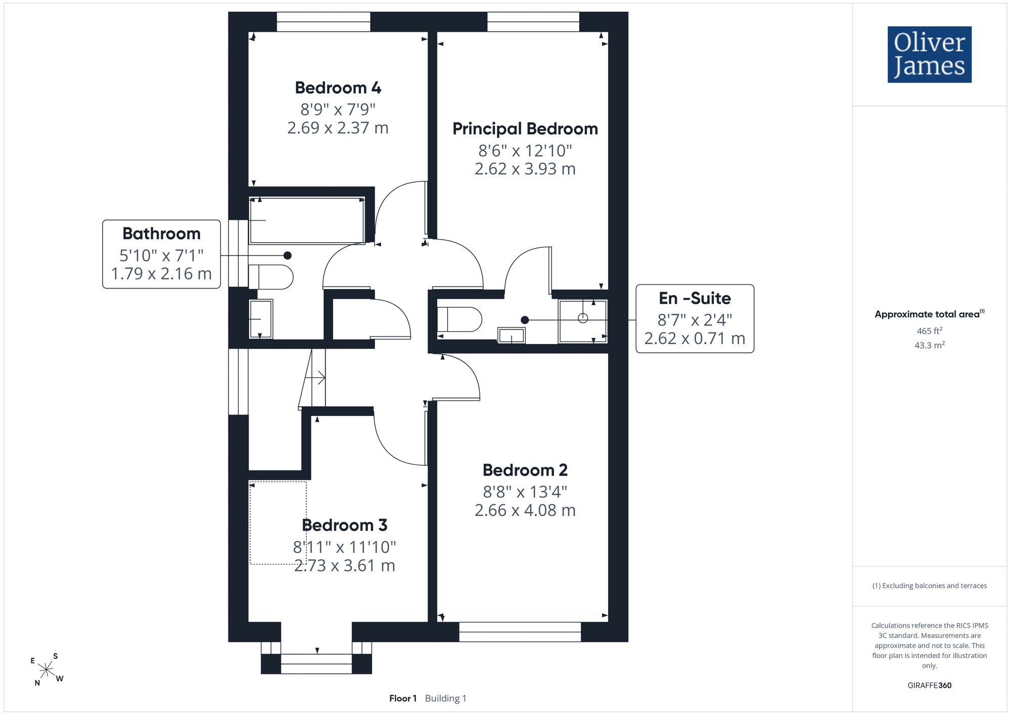 12 Buckingham Way, Huntingdon floorplan