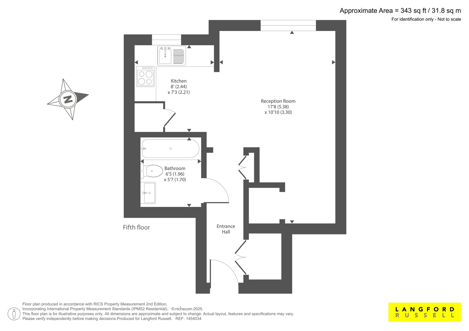 Flat 34, Blake House,, Porchester Mead, Beckenham floorplan
