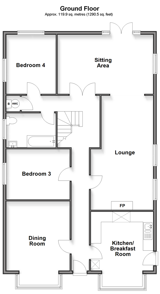 Balcombe Gardens, Horley floorplan