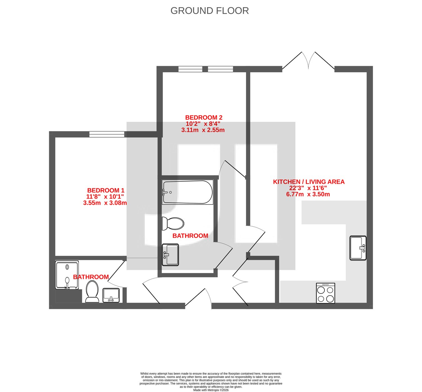 2 The Rowans, The Green, Bingley floorplan