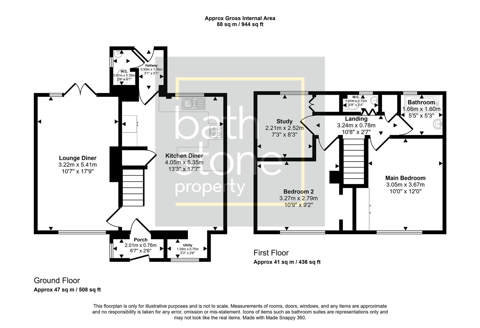 9, Oakhill Road, Combe Down, Bath, Bath And North, Bath floorplan