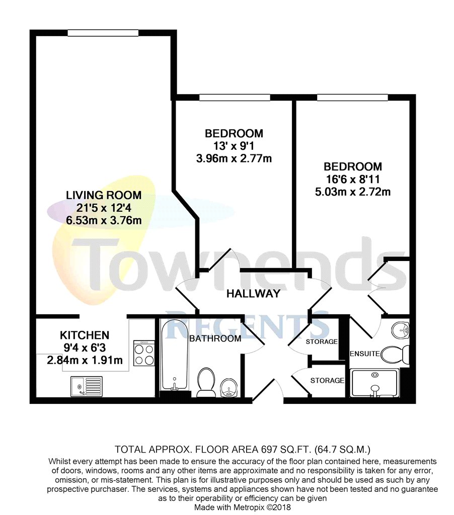 2 Bedrooms Flat for sale in Heathside Road, Woking, Surrey GU22