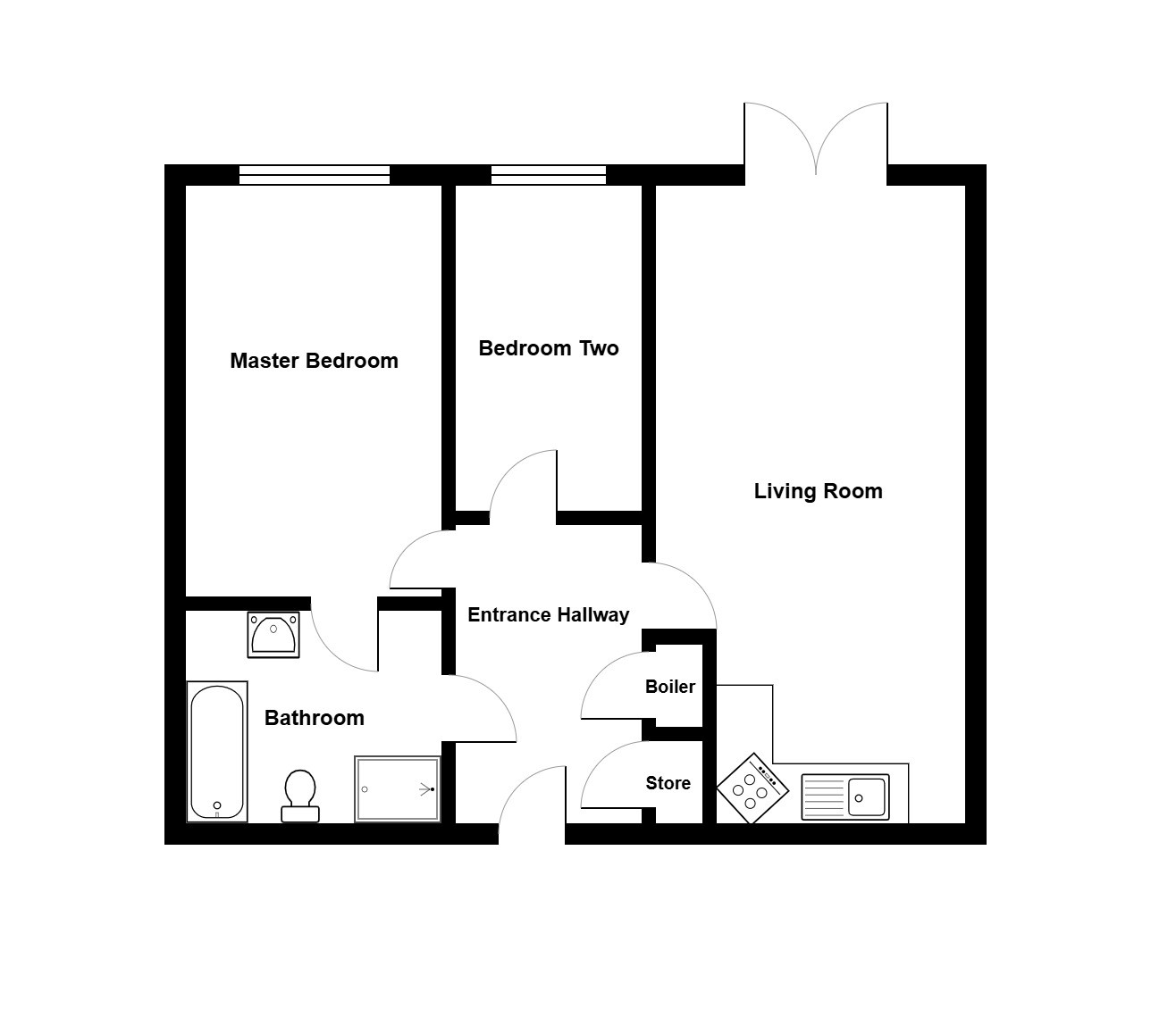 63, Delamere Court, Crewe floorplan