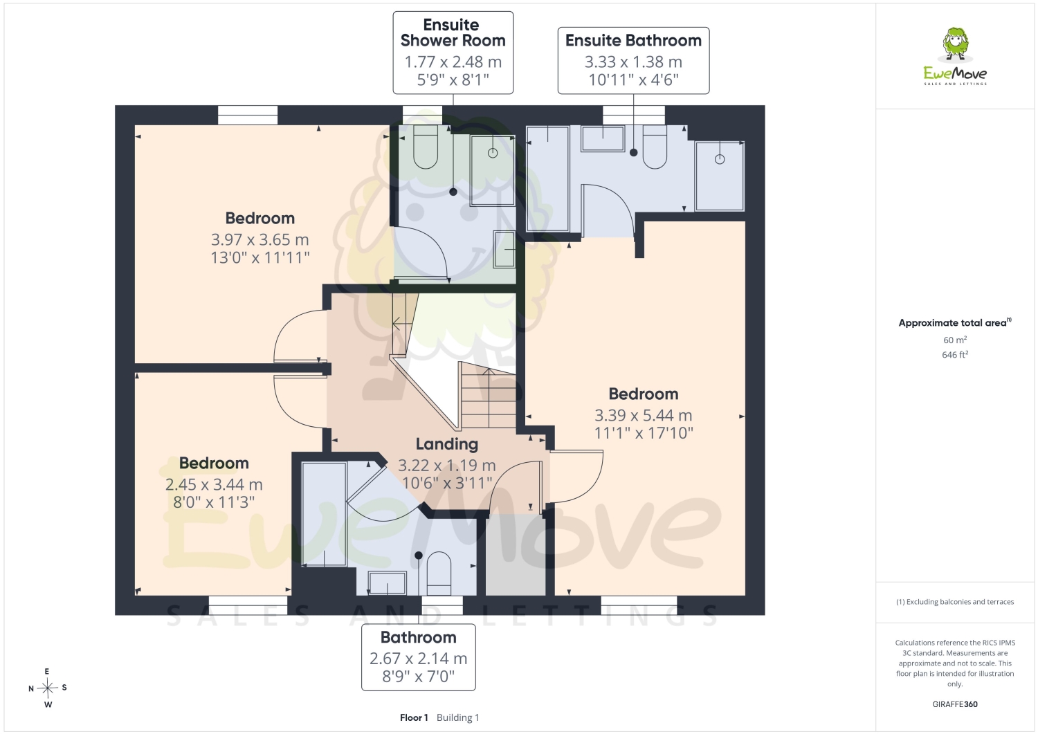 43, RIVENHALL WAY, ROCHESTER floorplan