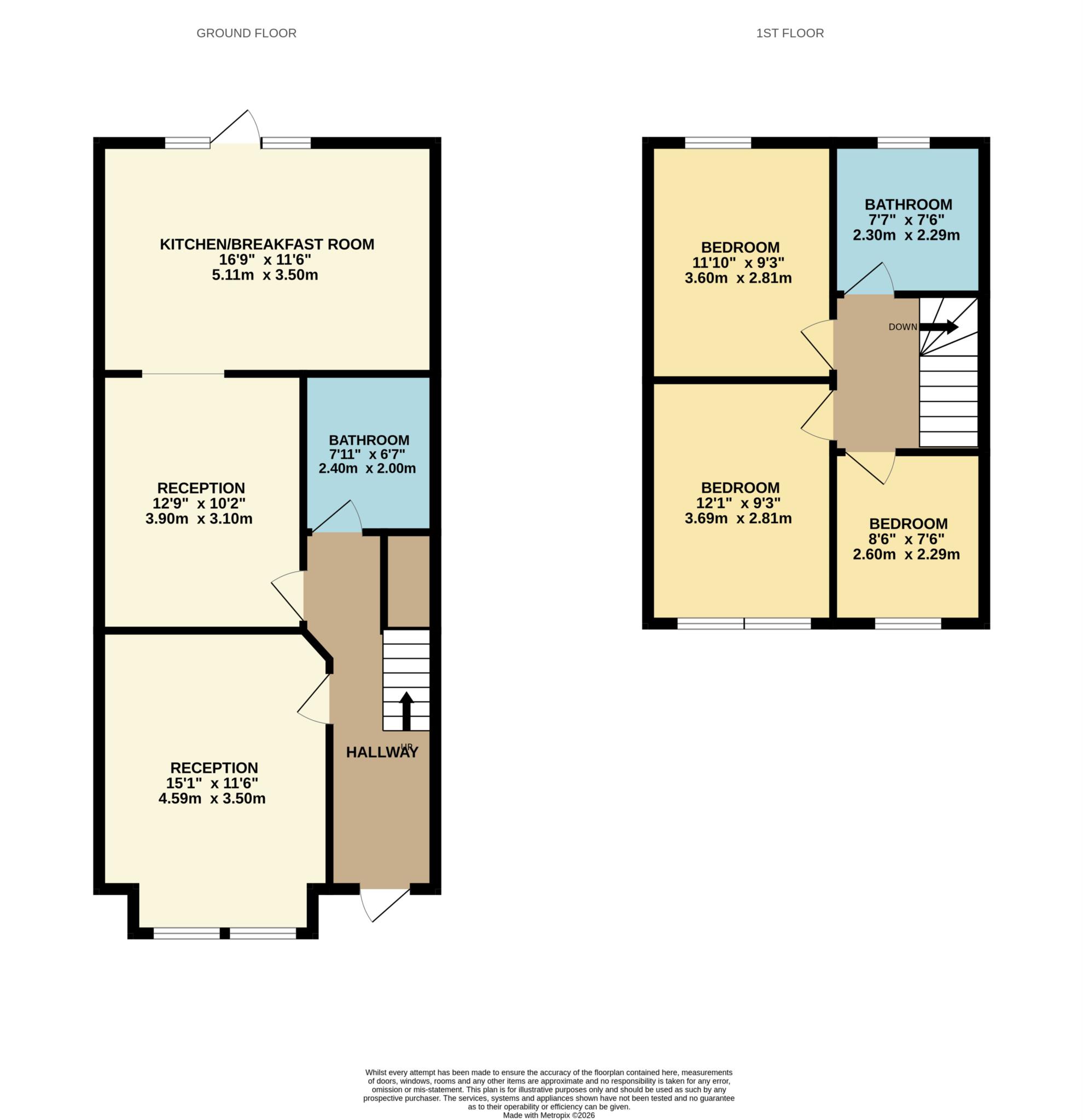 23, Shakespeare Crescent, London floorplan
