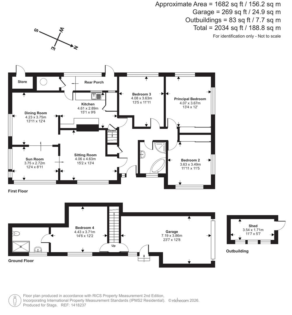 Chilcott Down, Battleton, Dulverton floorplan