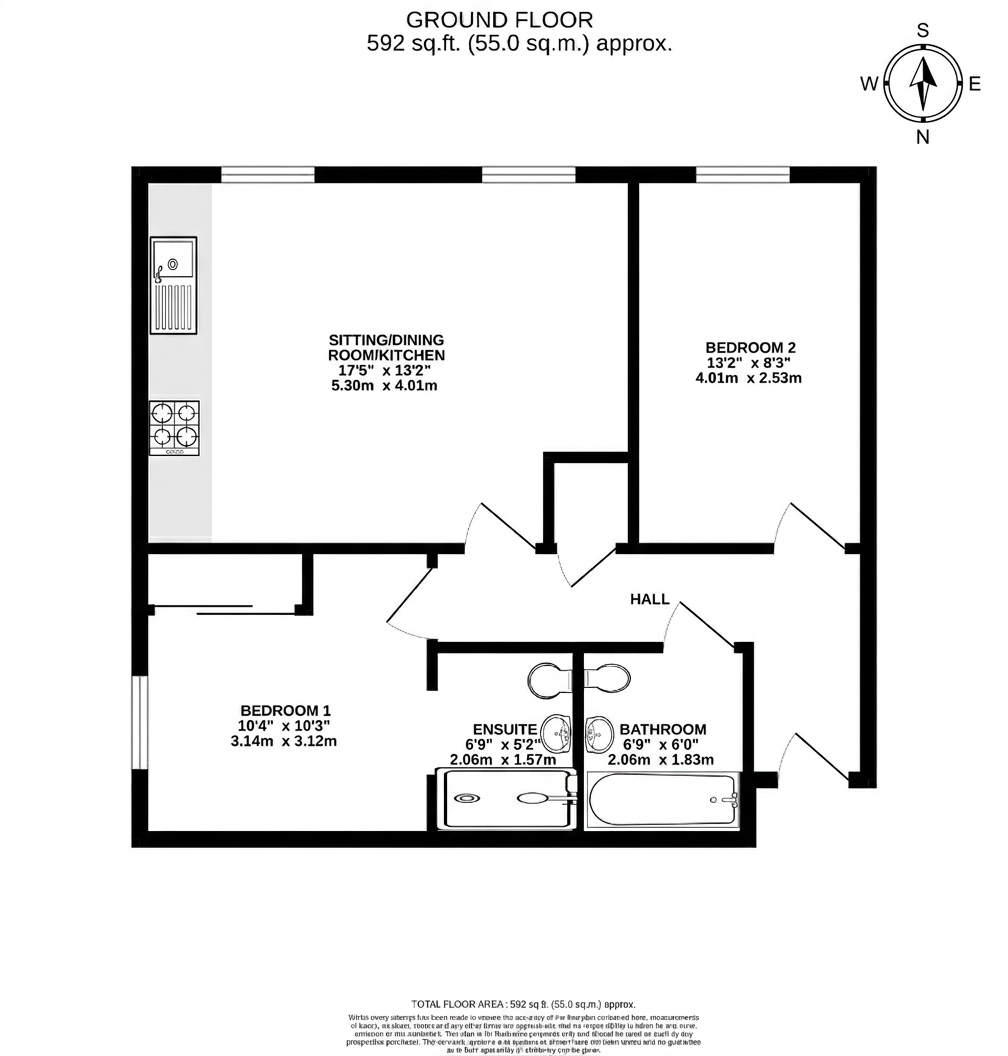 Flat 3, Perseus House, Francis Close, Thatcham floorplan
