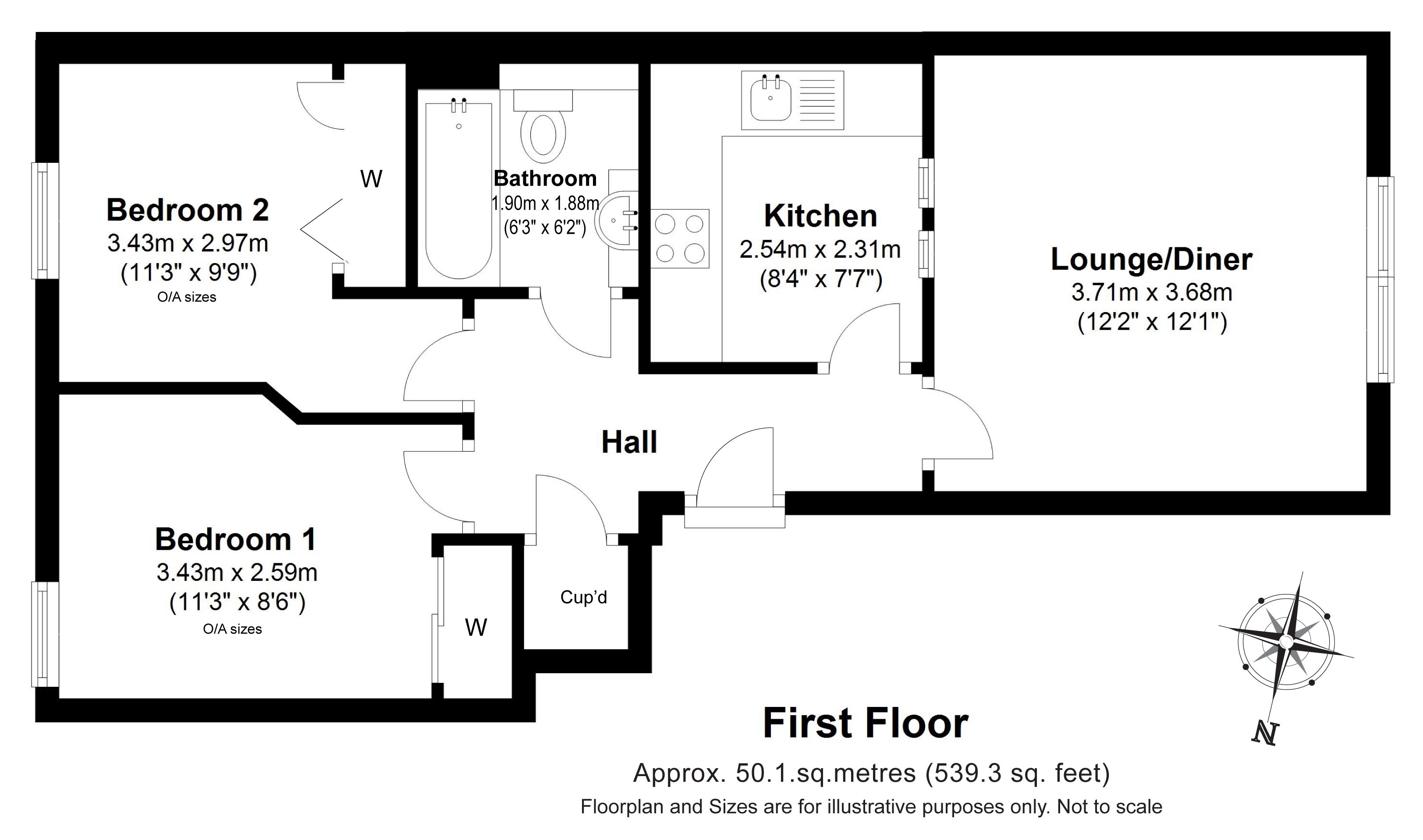 2 Bedrooms Flat for sale in 2/4 Loaning Mills, Restalrig EH7