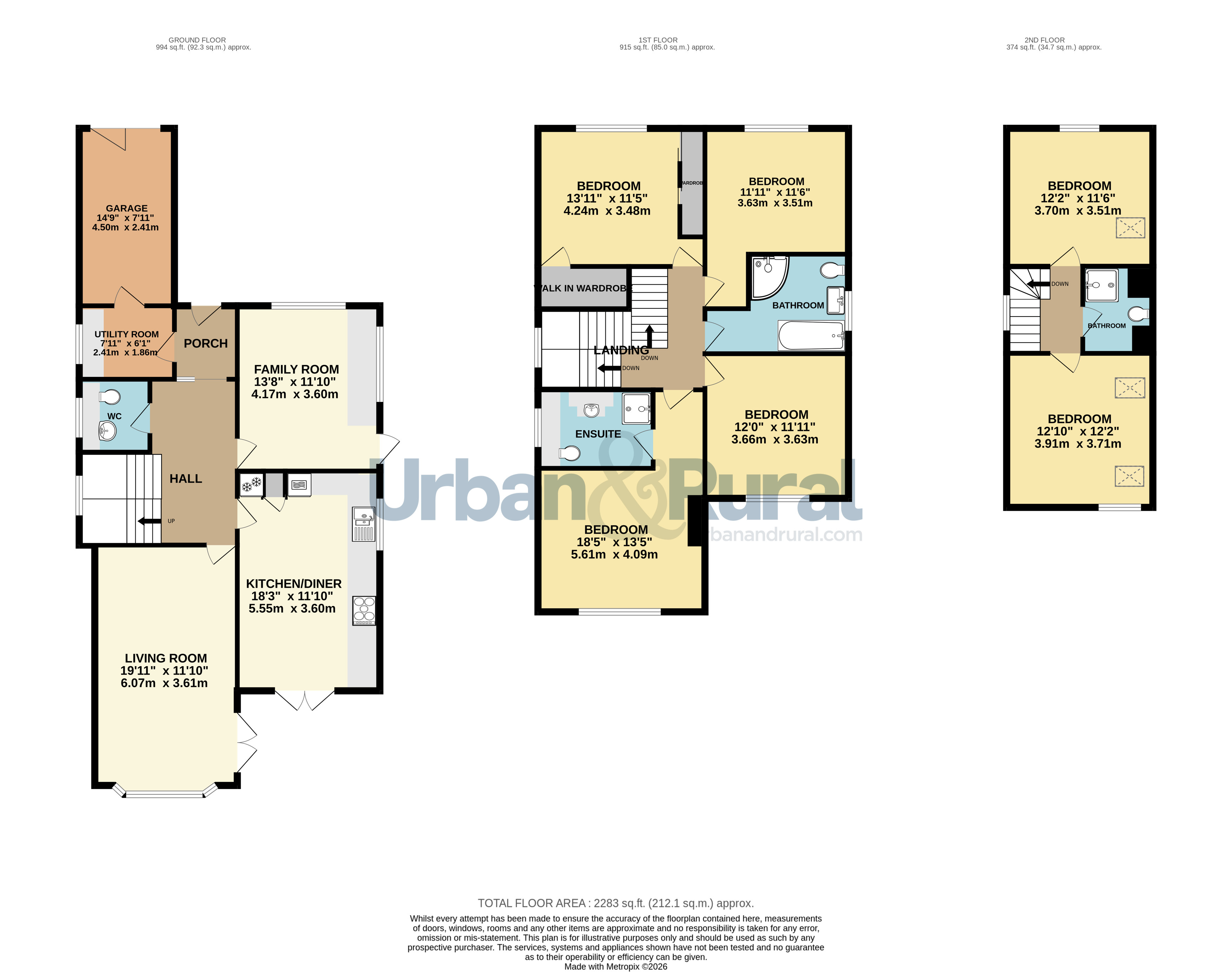 2A, Abbey Road, Bedfordshire floorplan