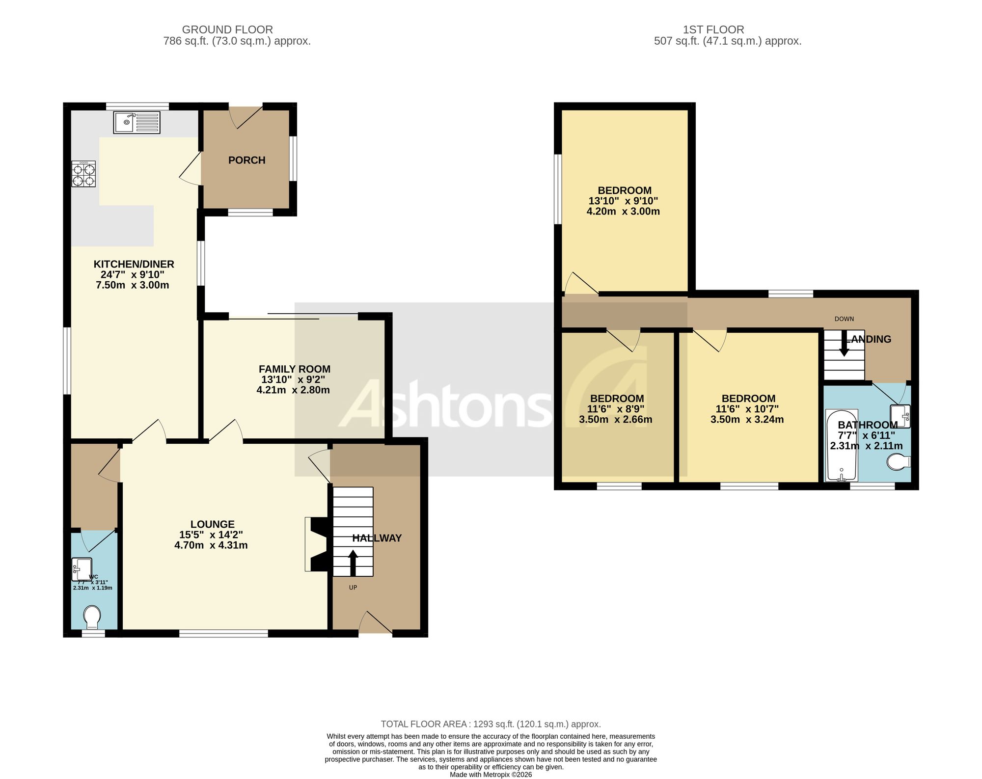 697 Winwick Road, Warrington floorplan