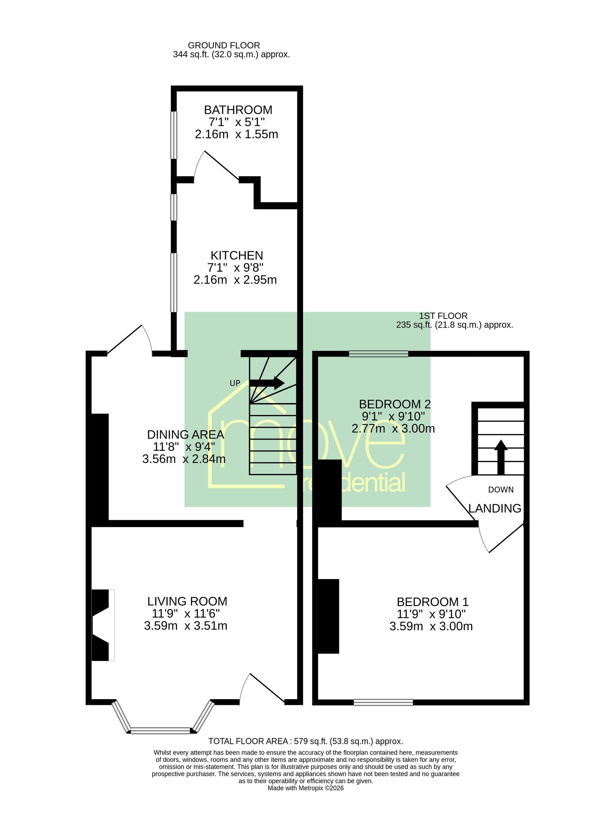 77 Moorland Road, Birkenhead floorplan