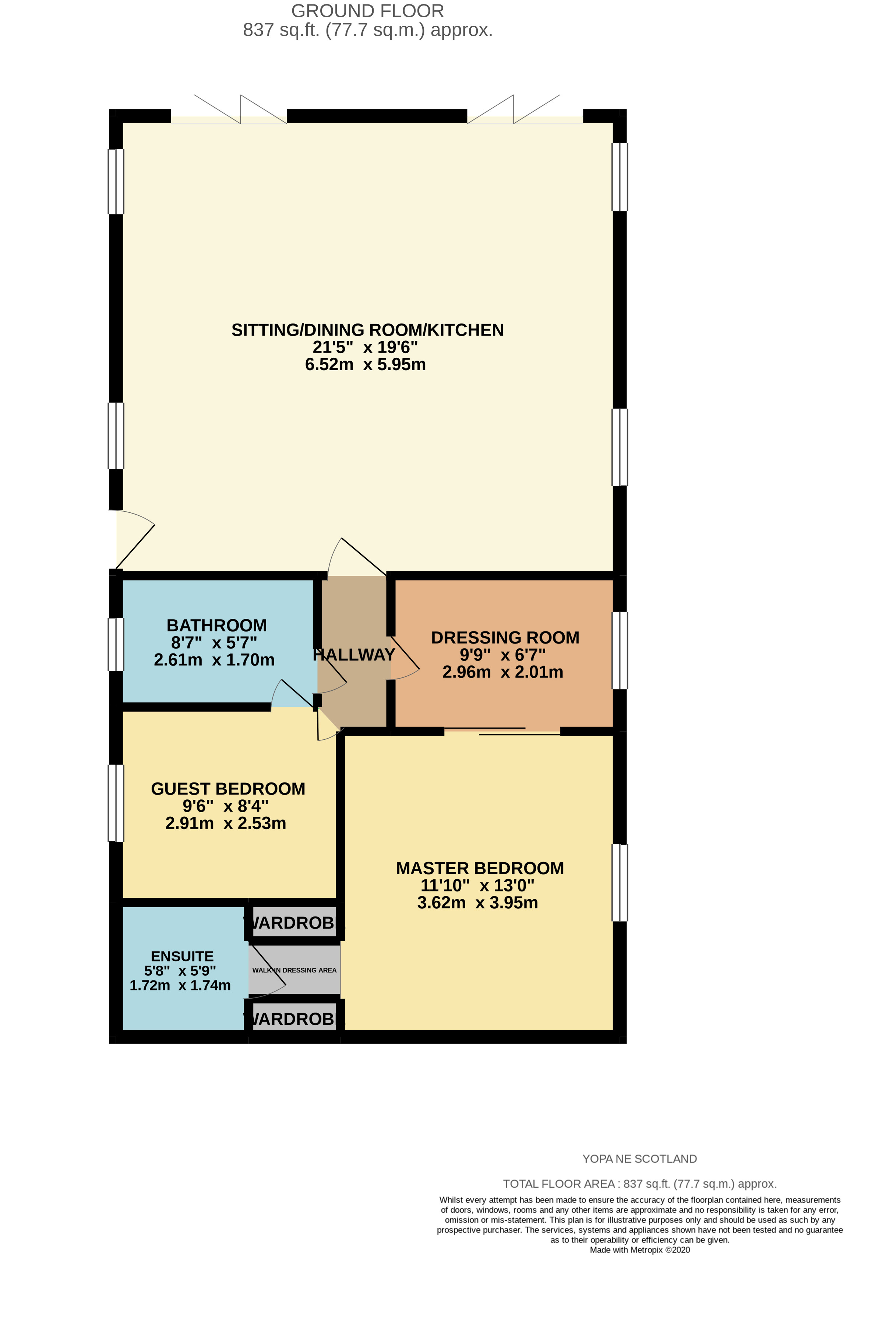 Meadowside Of Craigmyle Caravan Park, Kemnay, Inverurie AB51, 2 bedroom
