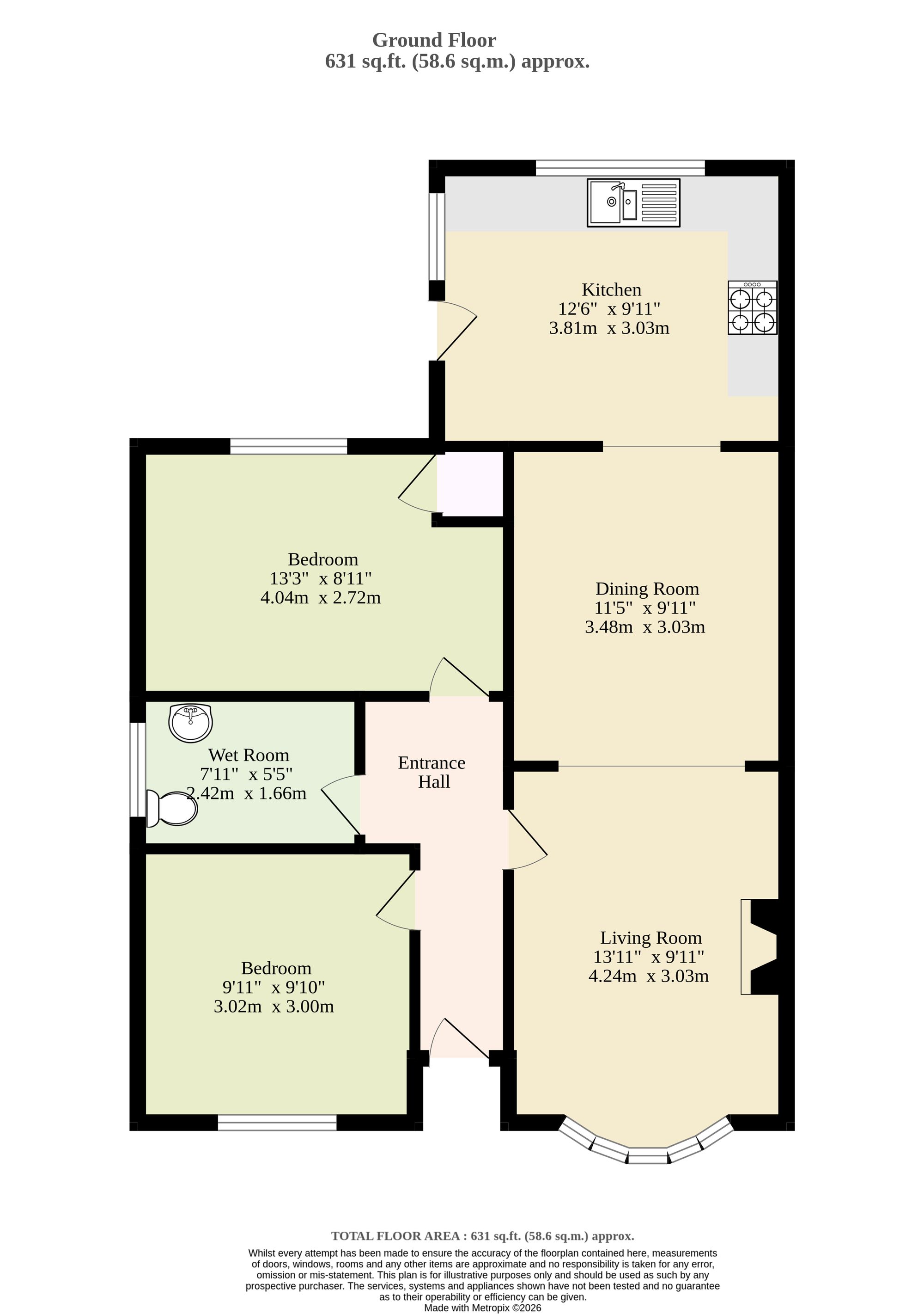 218 Carlton Road, Lowestoft floorplan