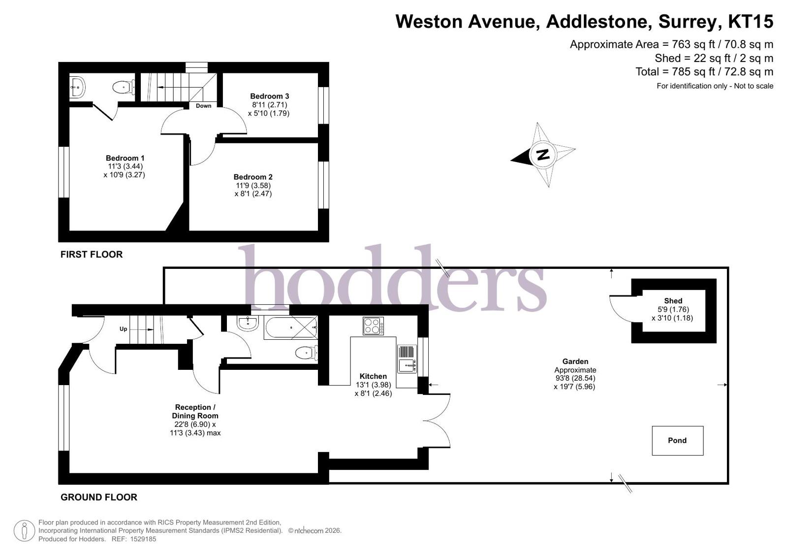 13, Weston Avenue, Addlestone floorplan