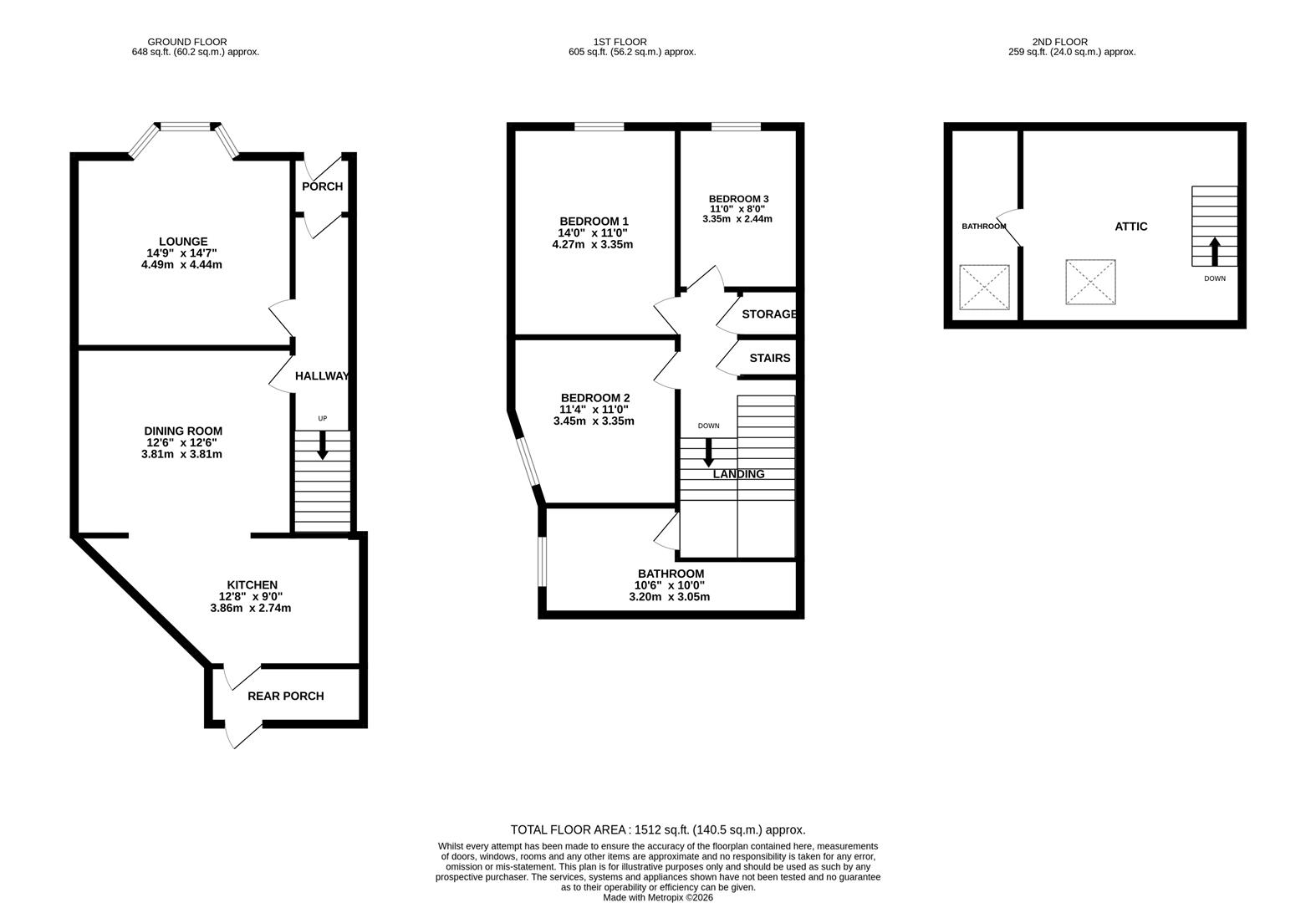 11, Royal Drive, Onchan floorplan