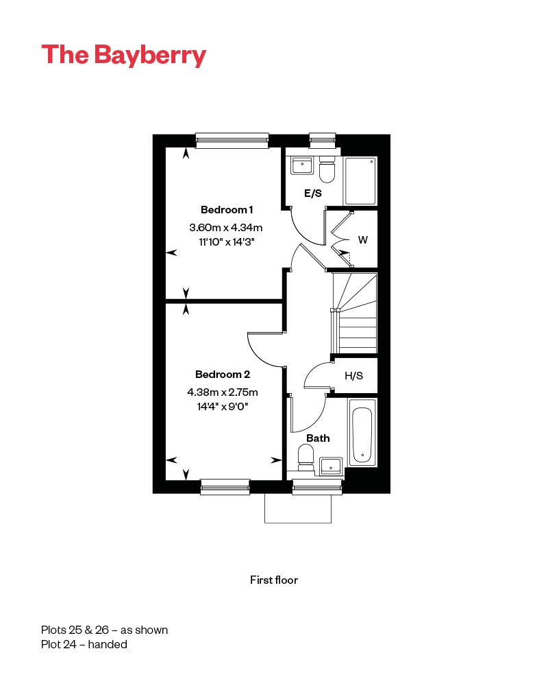Plot 26,, The Bayberry, Ingatestone Grove, Ingatestone floorplan
