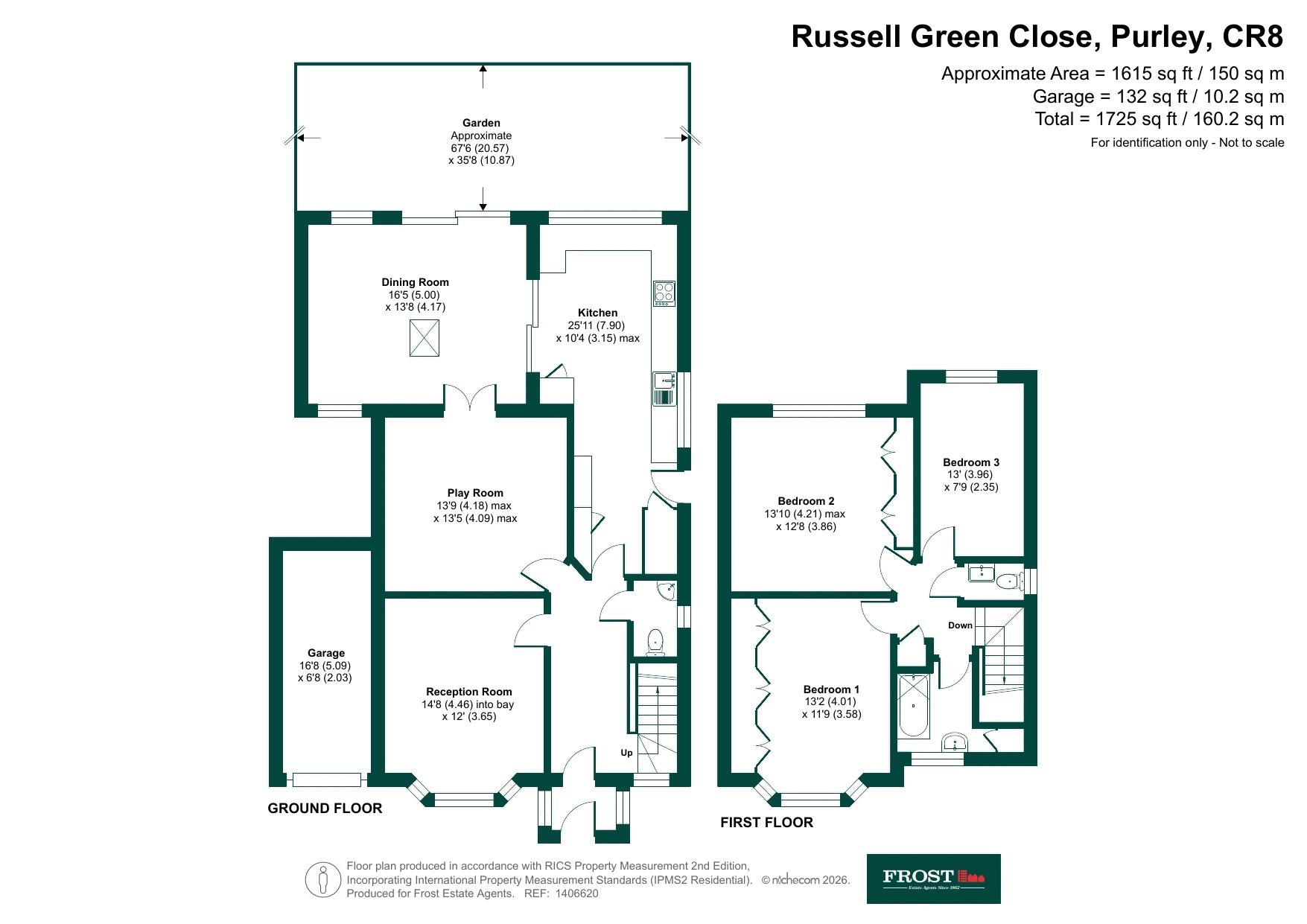 42, Russell Green Close, Purley floorplan