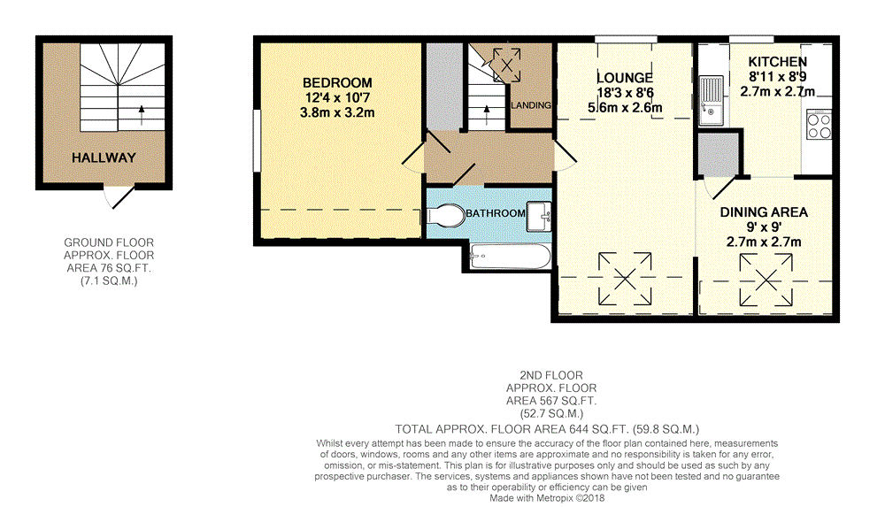 Flat 9,, Warwick House, Theale floorplan