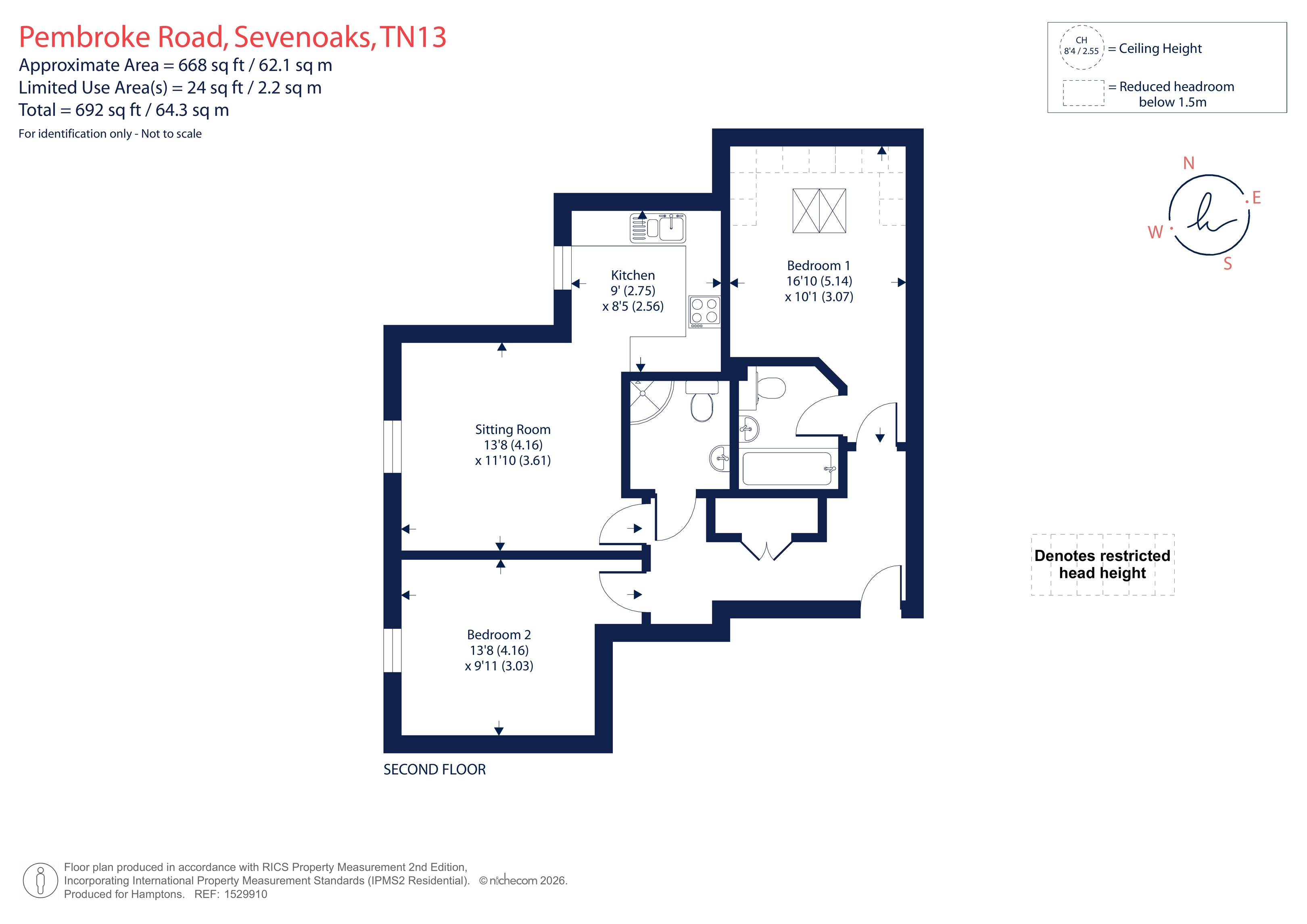 Pembroke Road, Sevenoaks floorplan