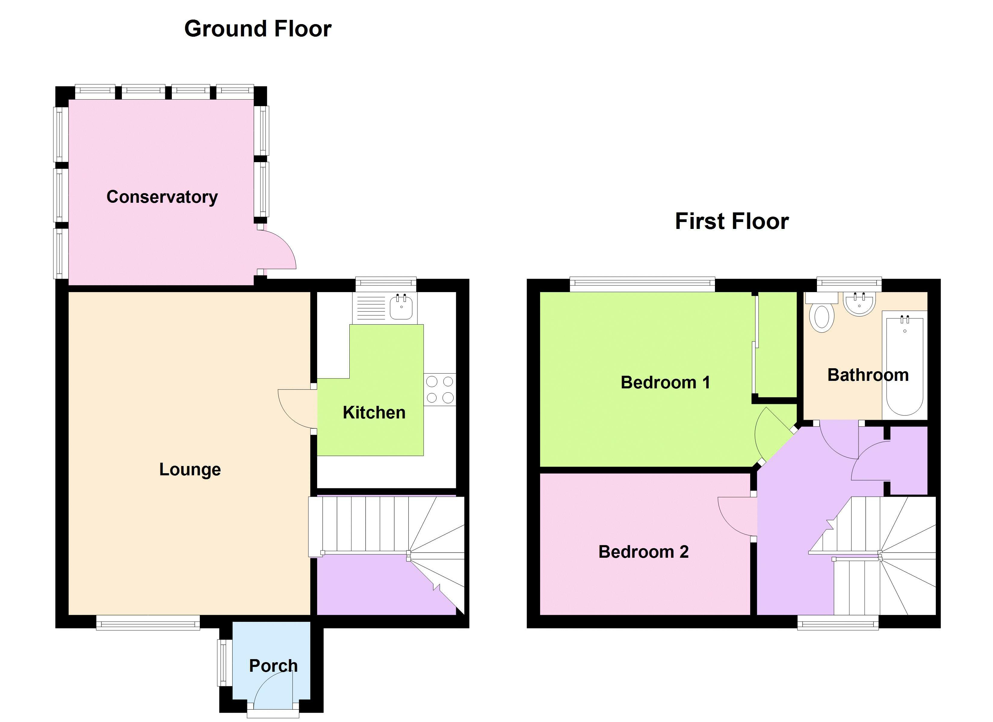 2 Bedrooms Terraced house to rent in Baydon Close, Trowbridge BA14