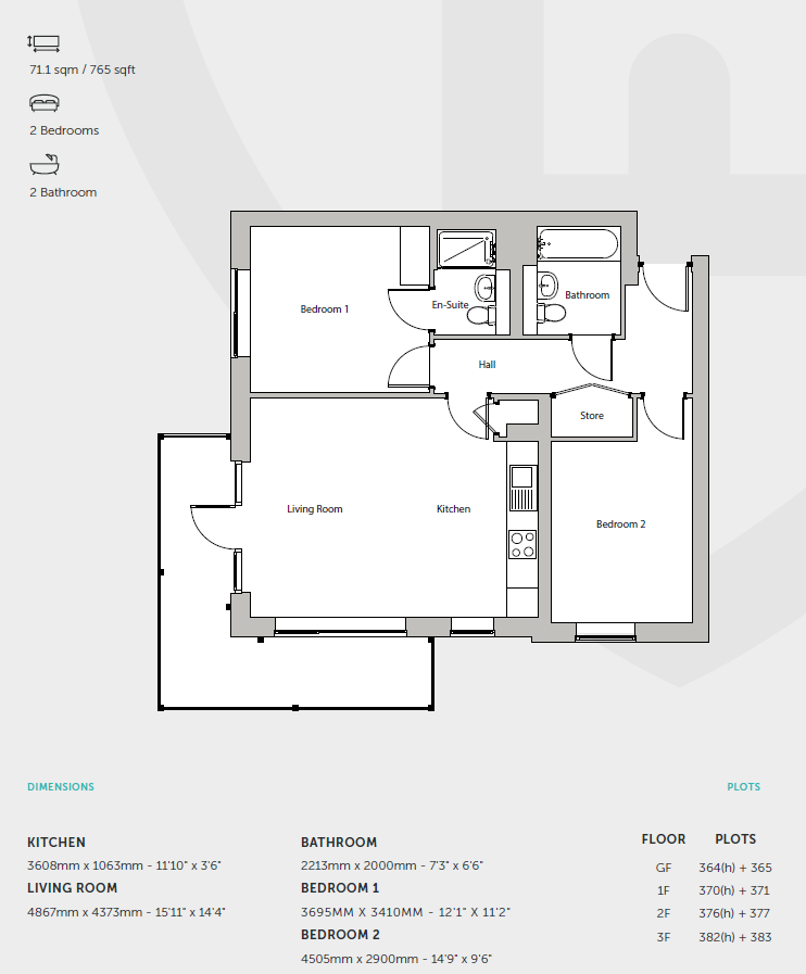 Plot 377, Gravesend floorplan