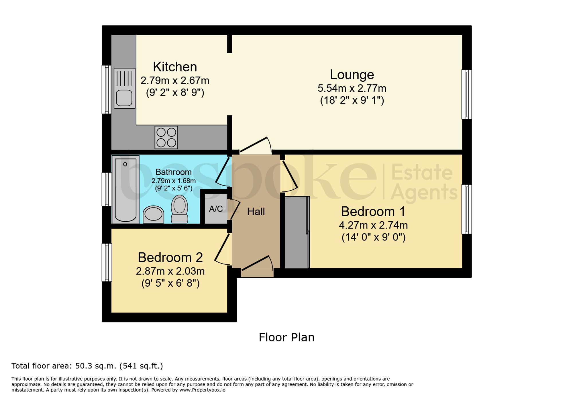 Flat 41, Greys Court Sidmouth Street, Reading floorplan