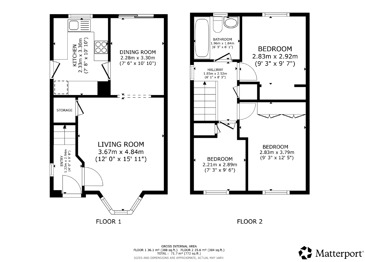 19, Briarcroft Road, Glasgow floorplan