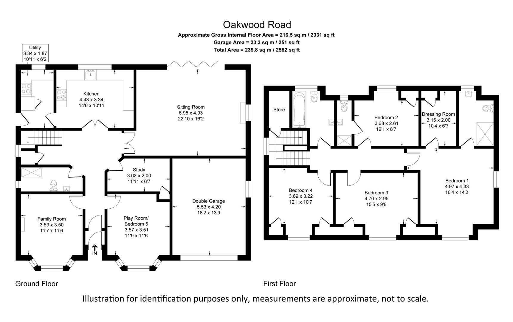 Oakwood Road, Bricket Wood, St. Albans floorplan