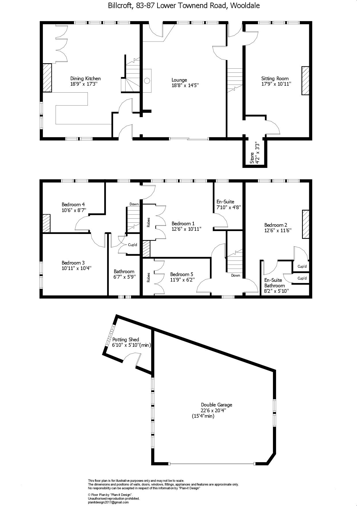 Billcroft, 83-87, Lower Townend Road, Holmfirth floorplan