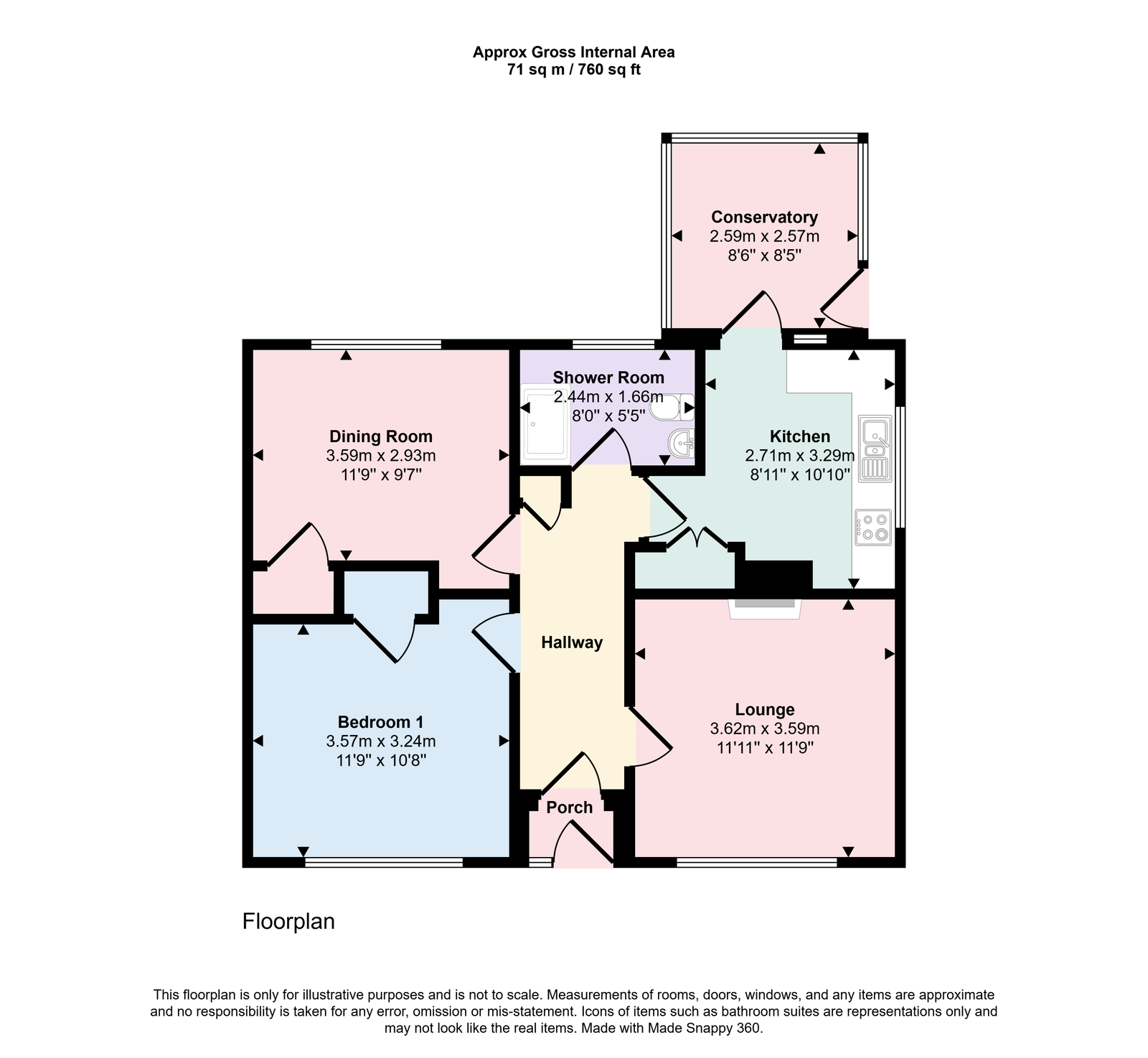 Lea Croft, Springfield Road, Egremont floorplan