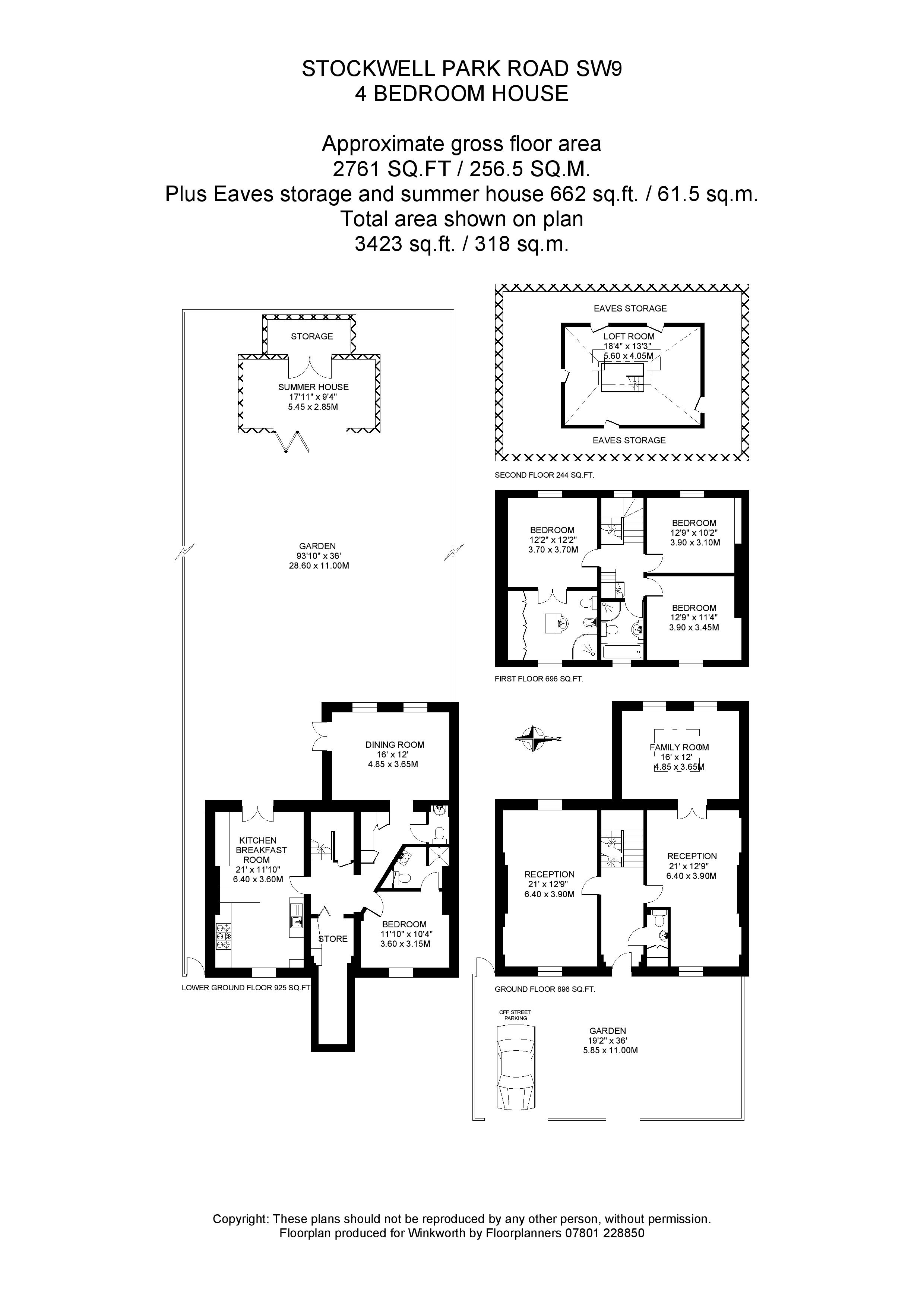 62, Stockwell Park Road, London floorplan