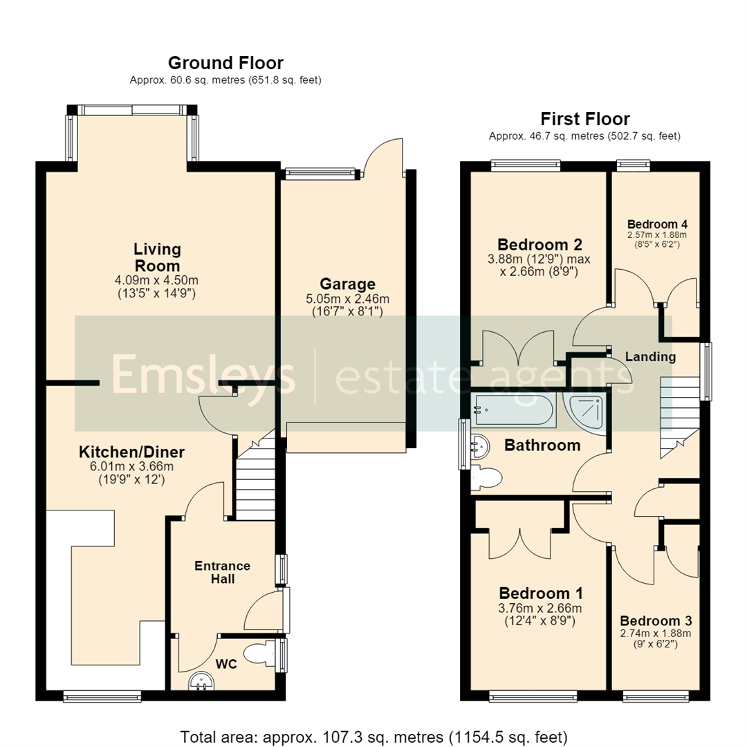 11, Marsett Way, Leeds floorplan