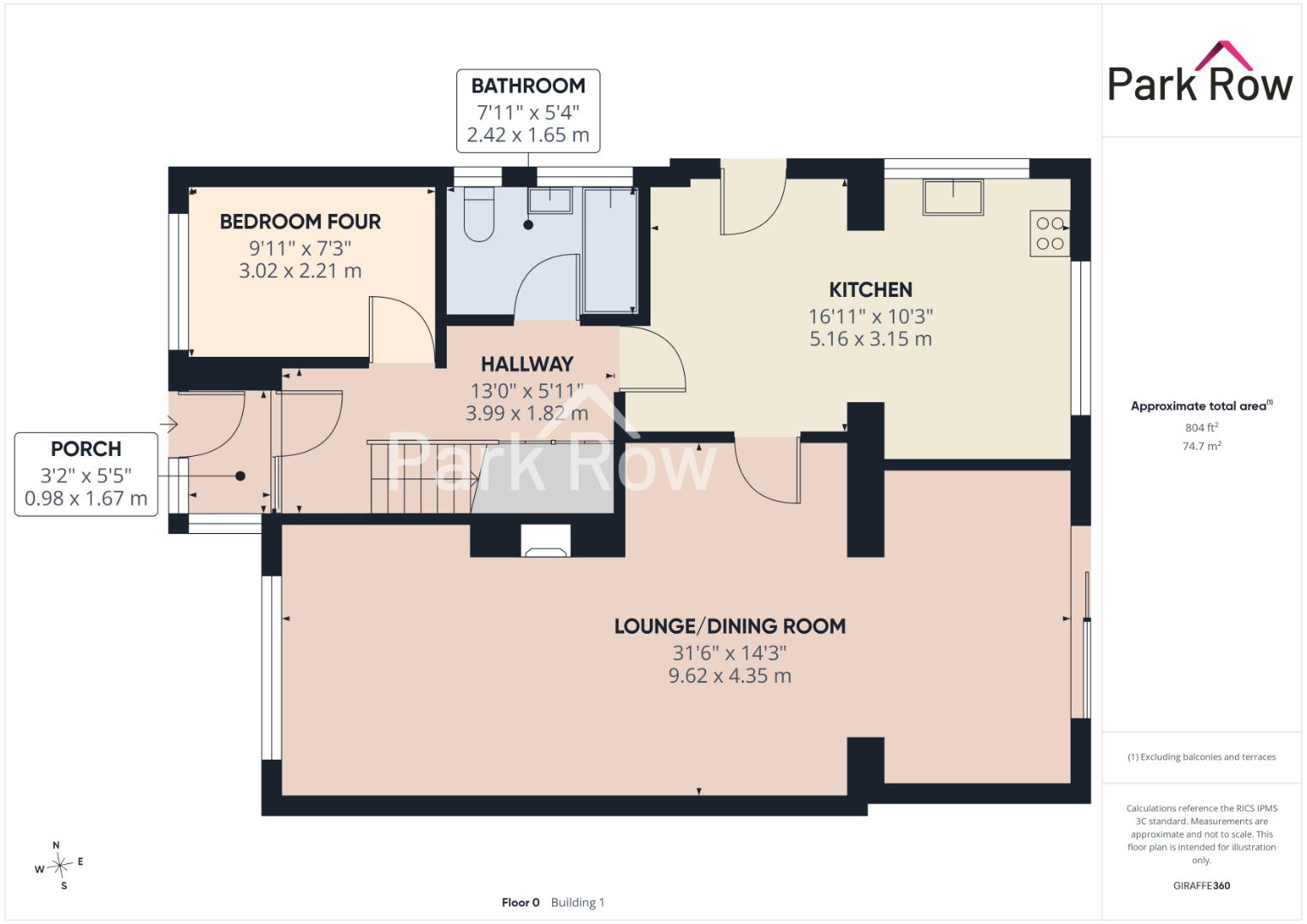 13, Long Meadow Court, Leeds floorplan
