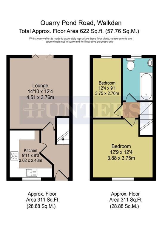 2 Bedrooms Terraced house to rent in Quarry Pond Road, Little Hulton, Manchester M28