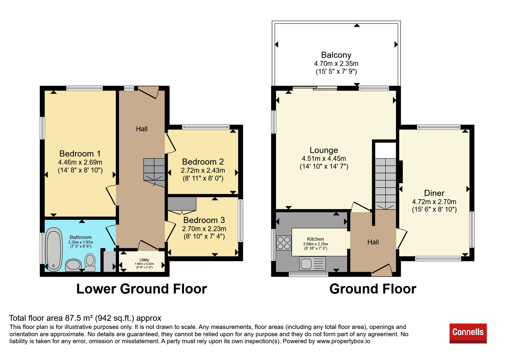 45, Higher Coombe Drive, Teignmouth floorplan