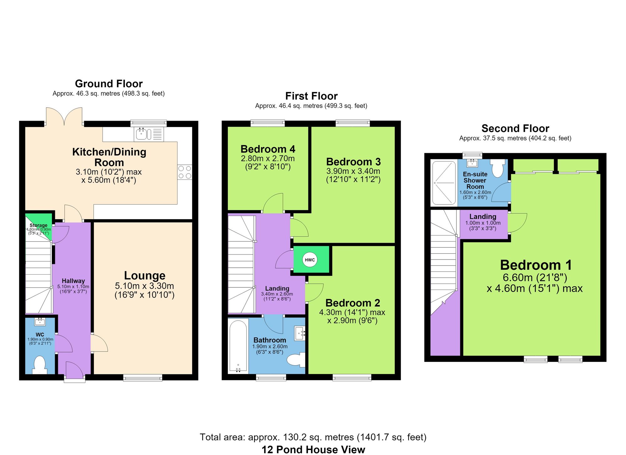 12 Pond House View, Chesterfield floorplan