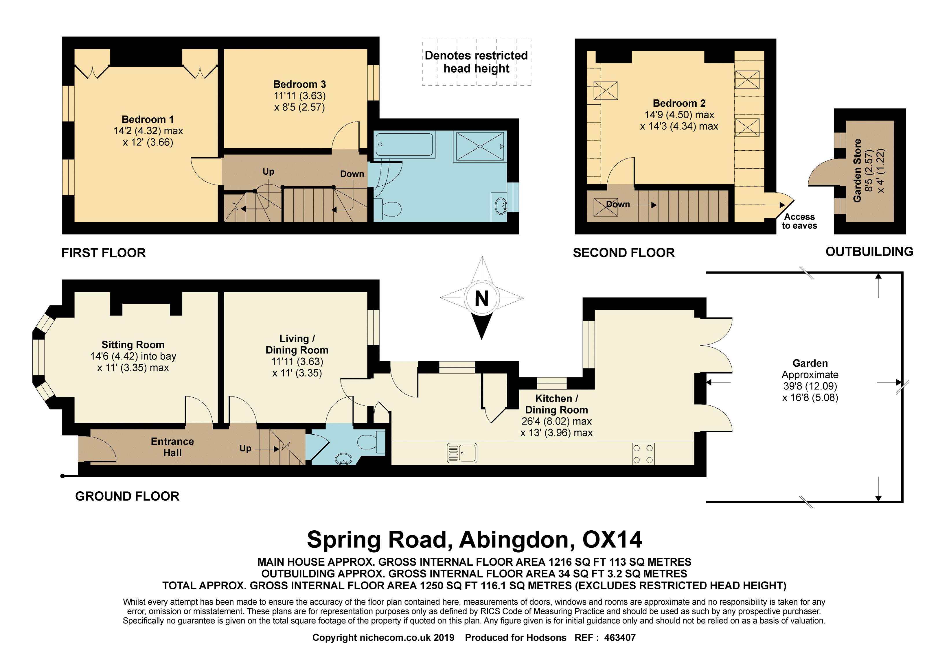 3 Bedrooms Terraced house for sale in Spring Road, Abingdon OX14
