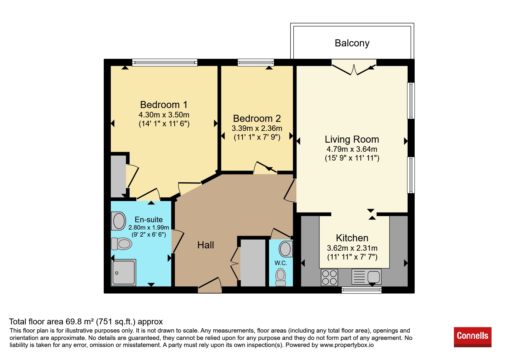 Flat 51, Shotover View, Craufurd Road, OXFORD floorplan